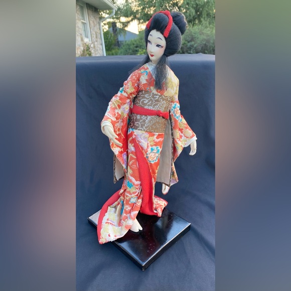 Japanese Nishi Geisha Doll Gorgeous Kimono Rare Vintage - Picture 10 of 14